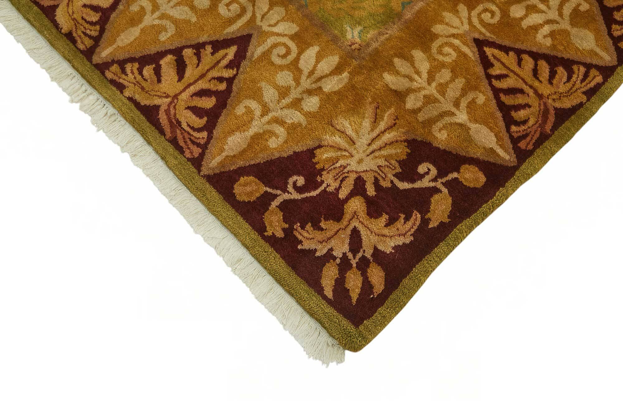 Turkish Handknotted Wool Oushak Rug 231 cm x 287 cm
