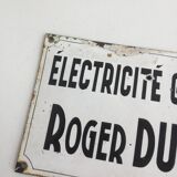 Enamelled plate general electricity