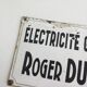 Plaque émaillée électricité générale