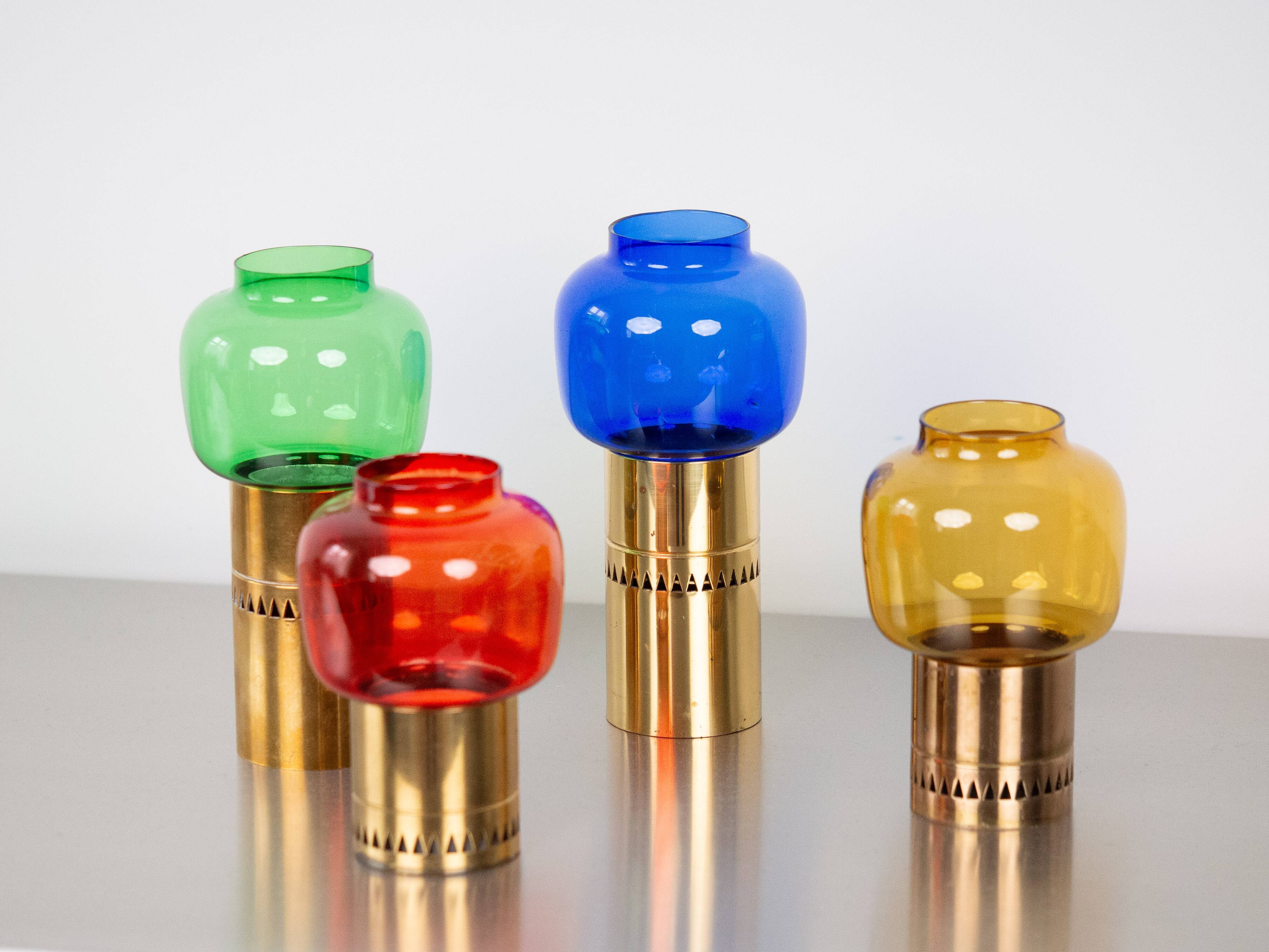 Very rare set of 4 vintage Lotta candleholders by Hans-Agne Jakobsson