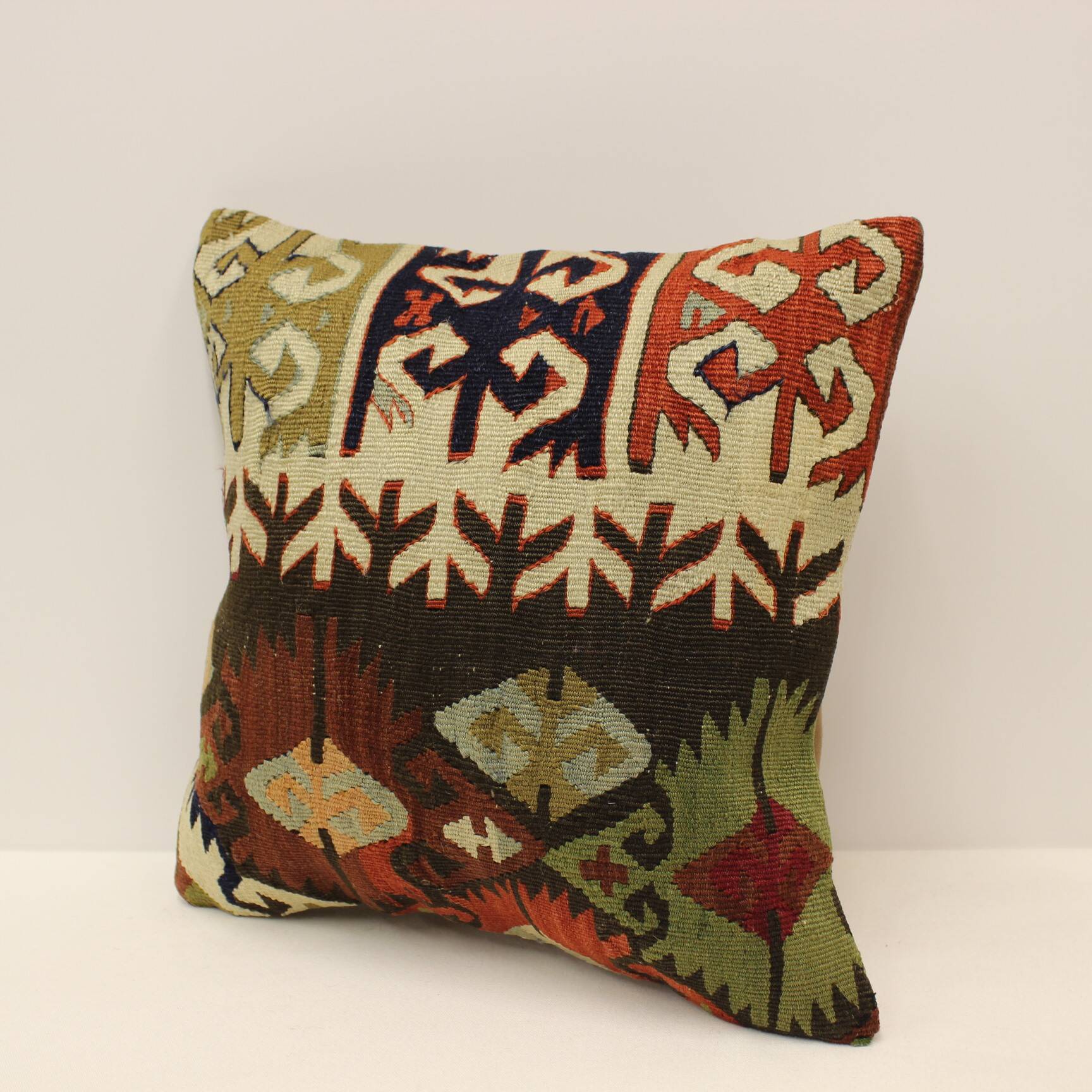 Turkish kilim cushion, 40x40 cm, k-1319