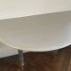 Console demi-lune ancienne peinte