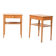 Pair of Vintage Scandinavian bedside tables in beech