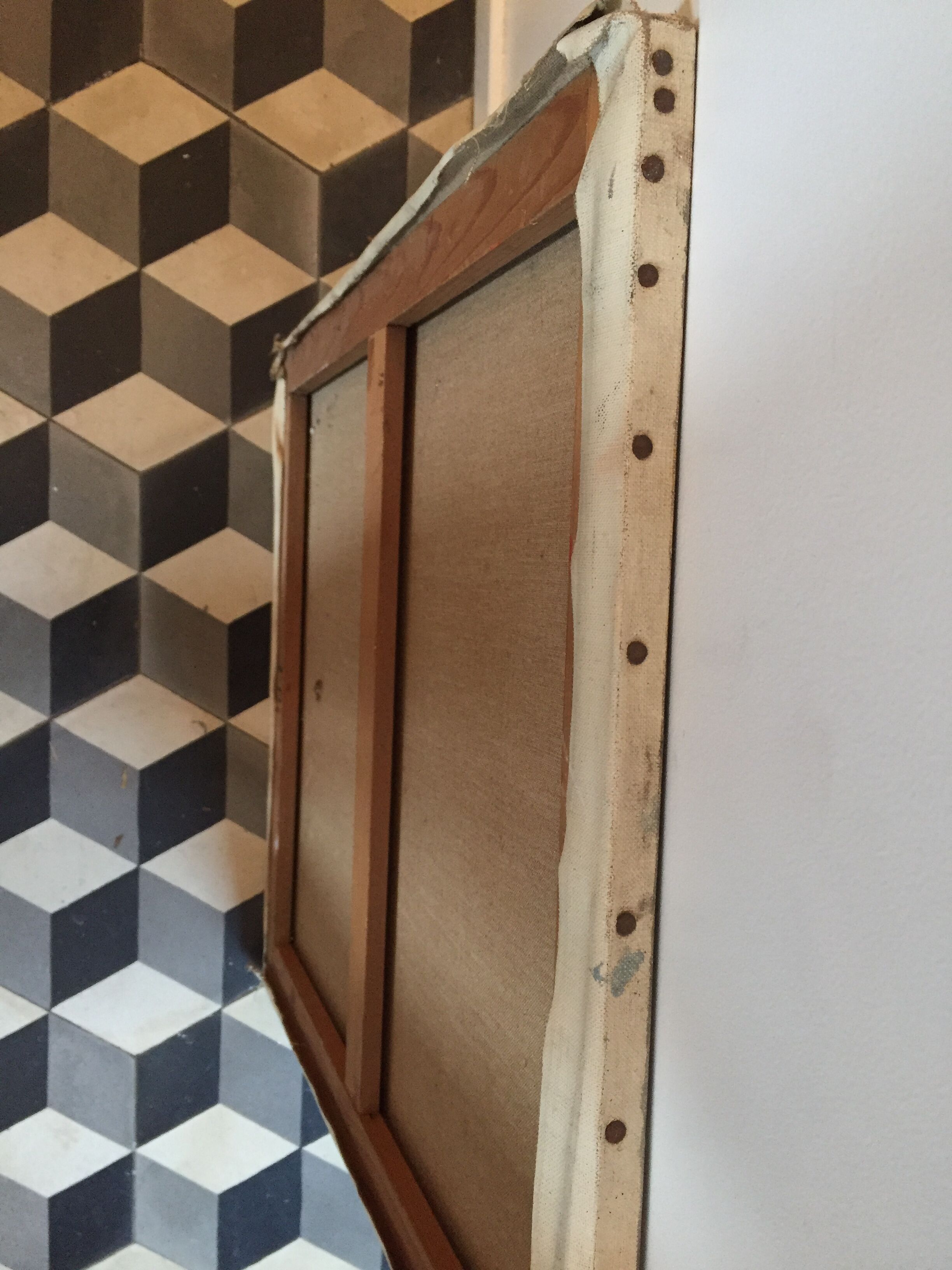 Painting oil on canvas bouquet of flowers Impressionist old still life