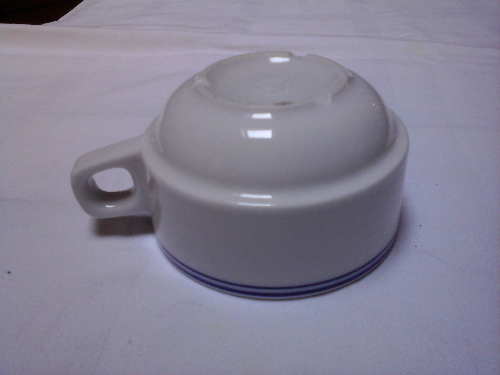 Lot of 2 cups bistro with saucers