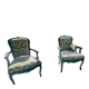 Paire de Fauteuils Cabriolet Style Louis XV