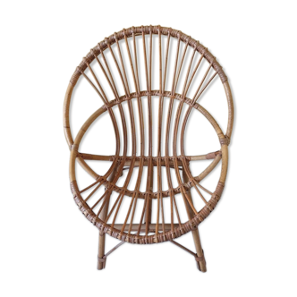 Rattan basket chair