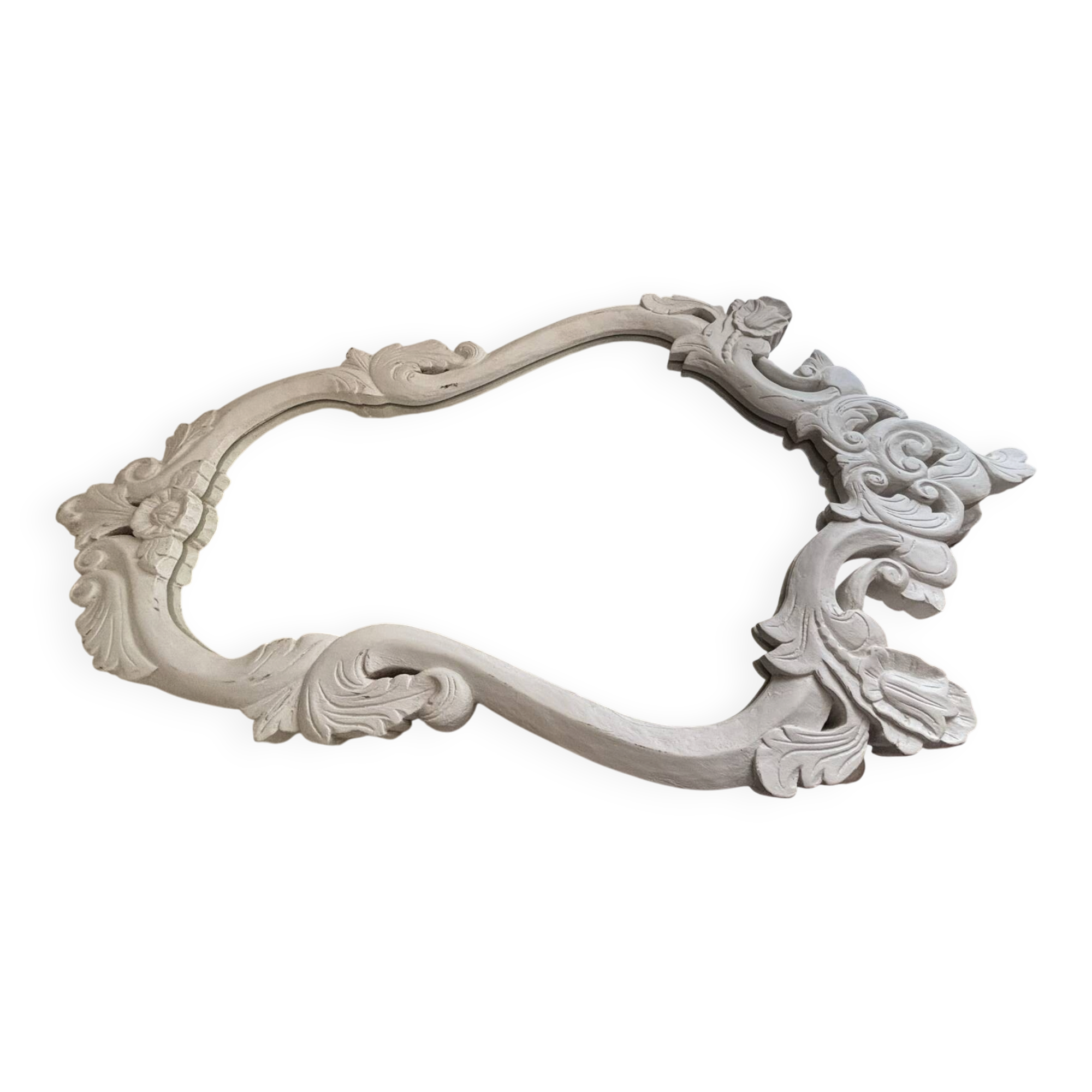 Louis XV rocaille style mirror in carved wood –