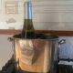 Silver metal bottle cooler