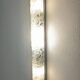 Brutalist wall light in frosted glass by Hillebrand Leuchten, Germany 1960.