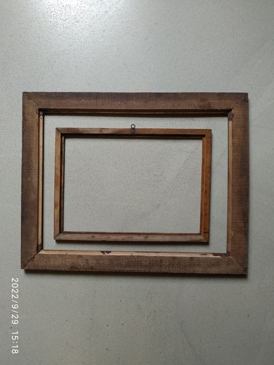 Duo of wooden frames