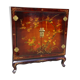 2-door sideboard, painting flowers and birds