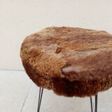 Vintage moumoute stool year 70