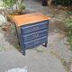 Commode de style  louis xv peinte