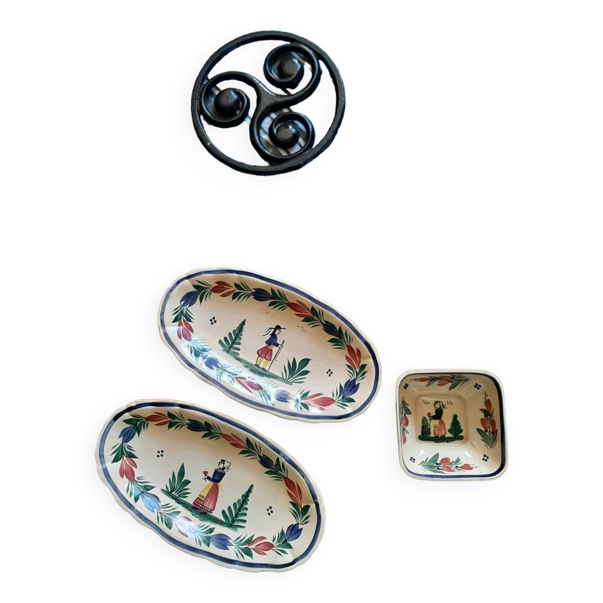 Henriot 3-piece ravier set