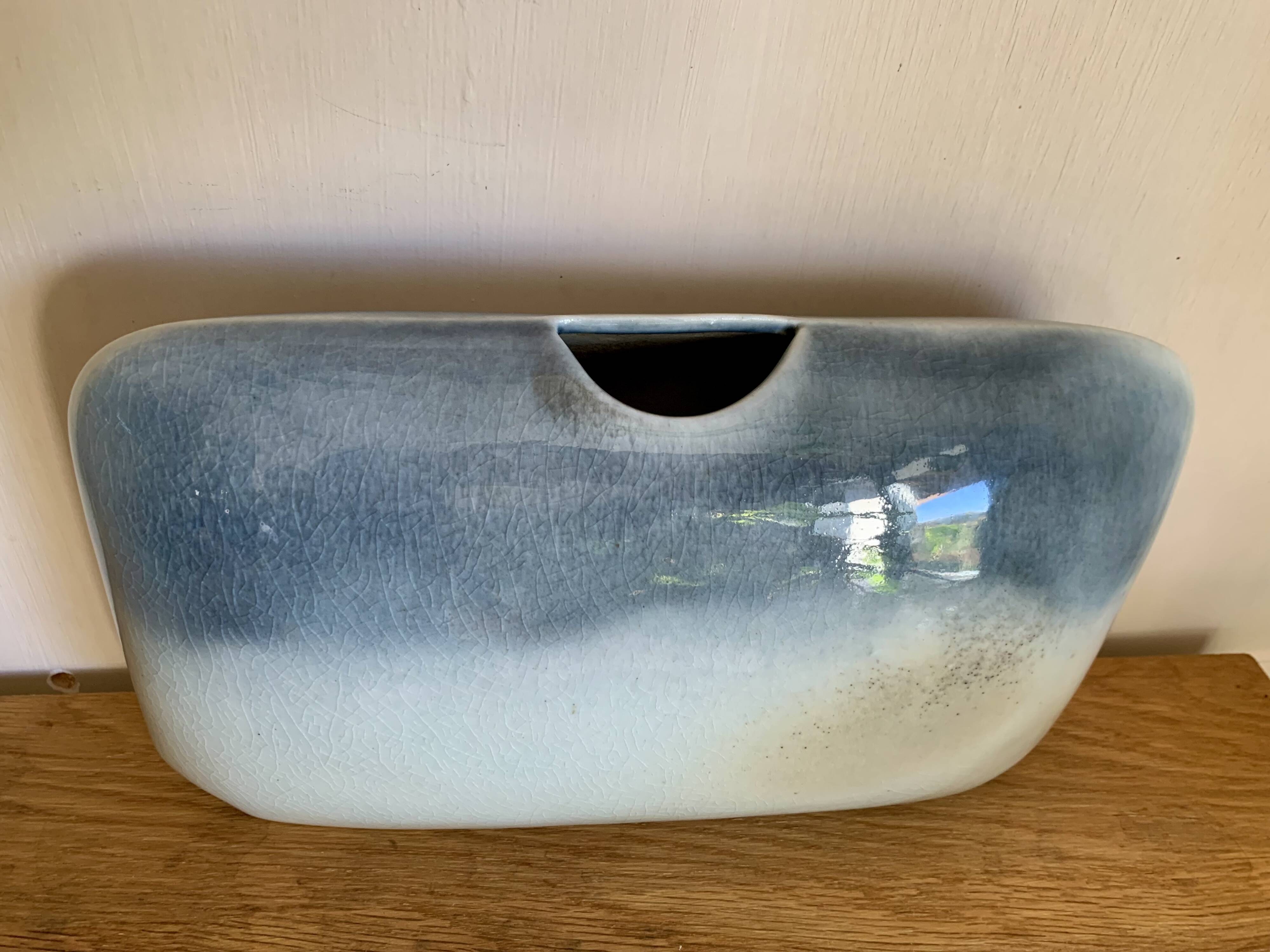 Large designer vase attributed to Pierre Lèbe, 1970