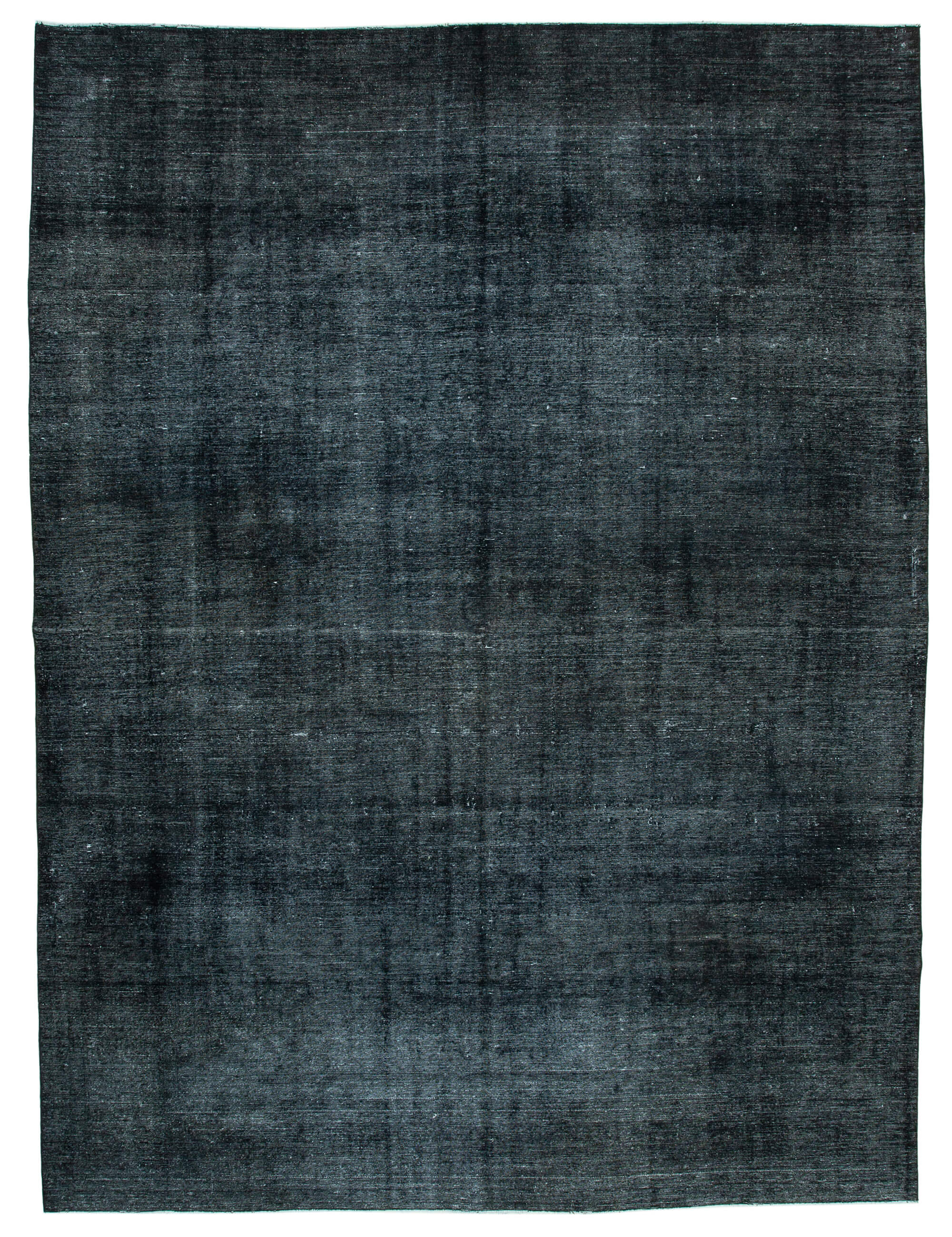 Handwoven Persian Overdyed 283 cm x 378 cm Black Wool Carpet