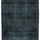 Handwoven Persian Overdyed 283 cm x 378 cm Black Wool Carpet