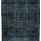 Handwoven Persian Overdyed 283 cm x 378 cm Black Wool Carpet