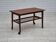 1970s, Danish side table, original very good condition, teak wood, rattan.