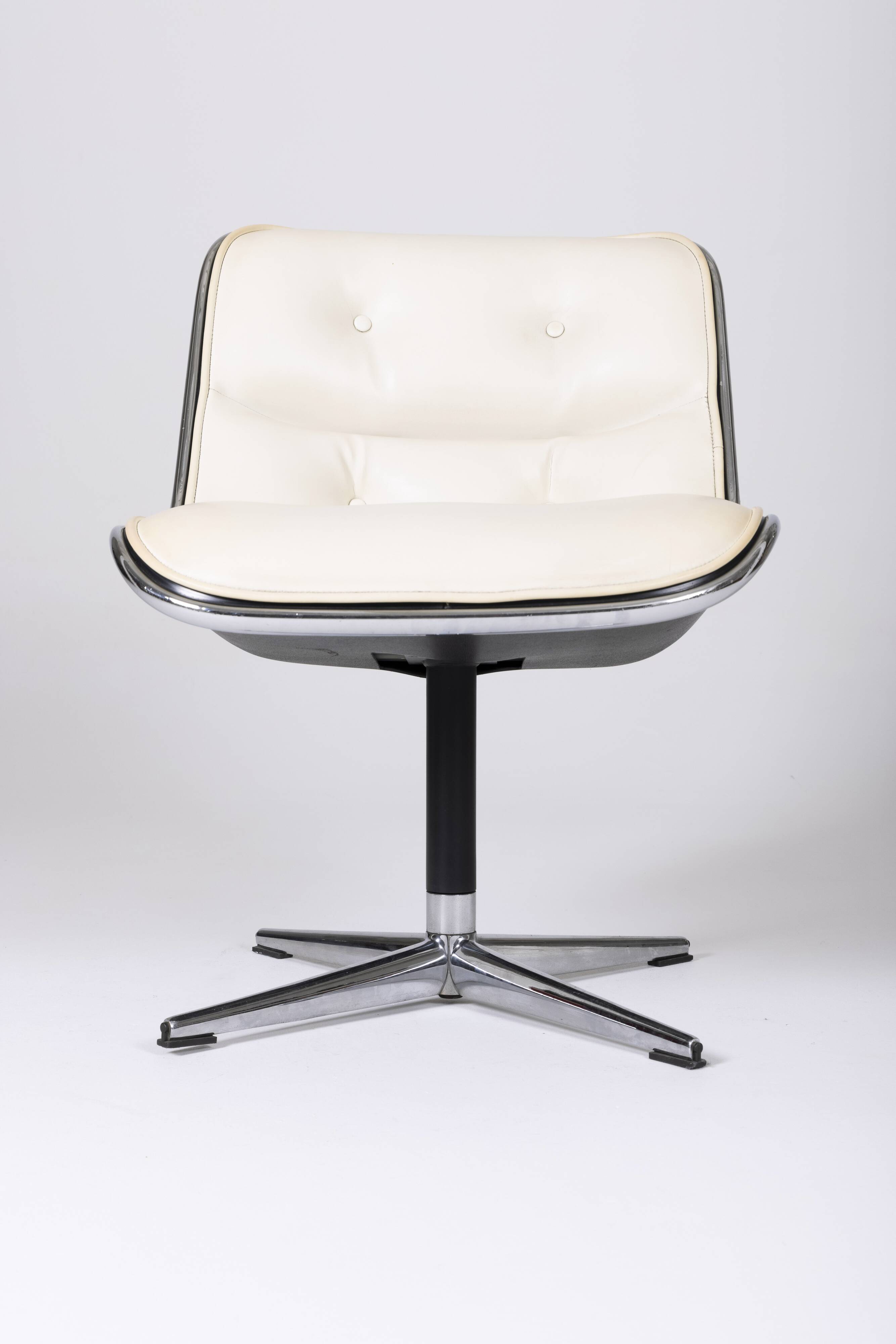 Charles Pollock leather armchair