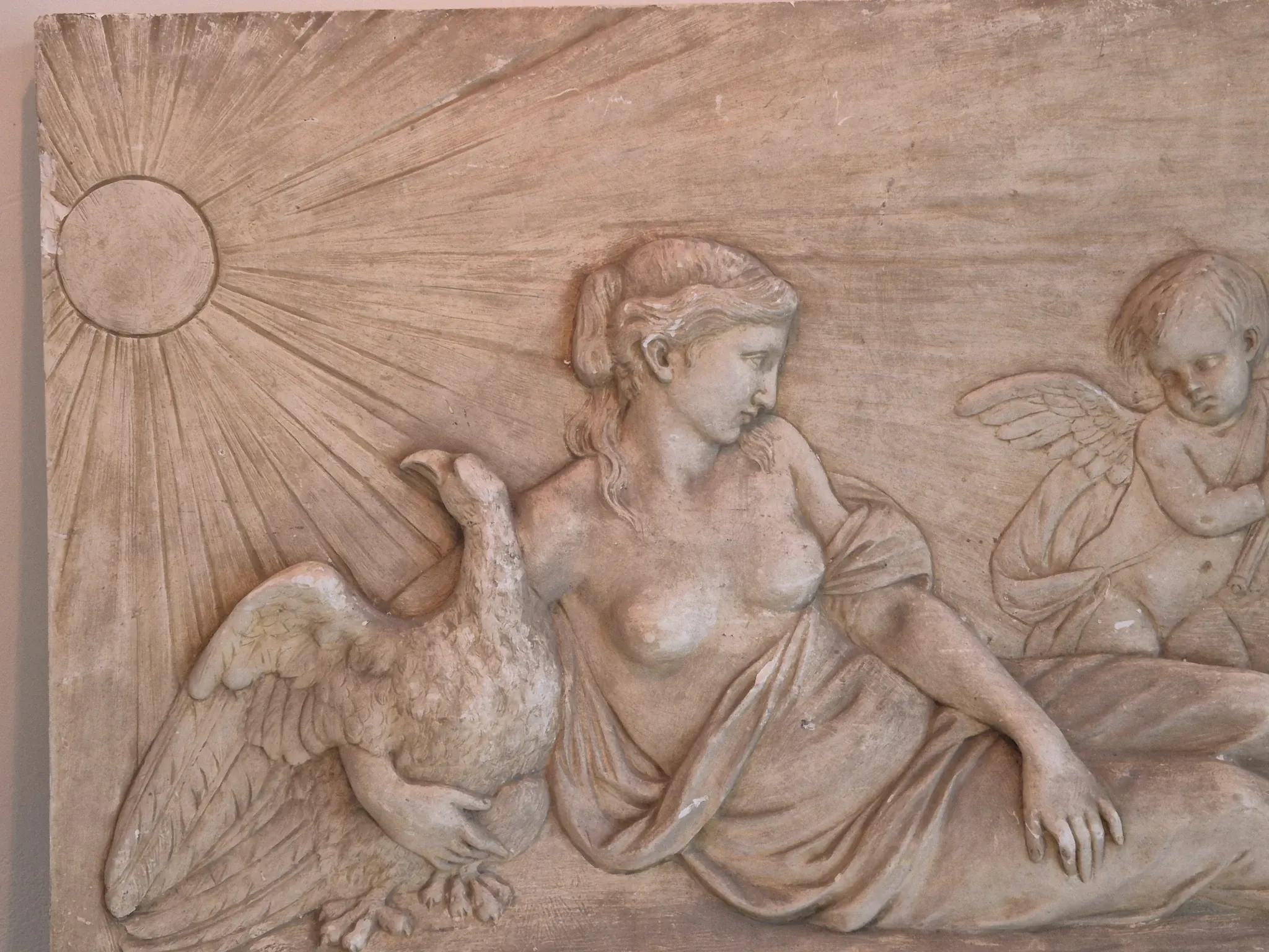 Plaster bas-relief of Venus