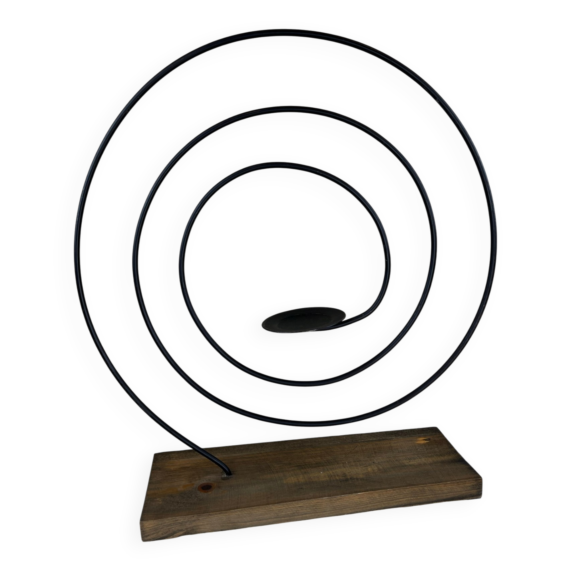 Sculptural spiral candlestick