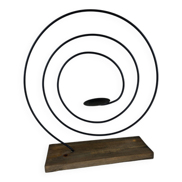 Sculptural spiral candlestick