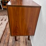 Scandinavian vintage walnut row 1960