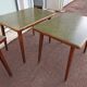 Set of 5 wooden and Formica bistro table