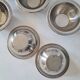 Set of 6 small vintage stainless steel bowls.