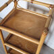 Low rattan shelf