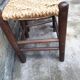 Lot de 6 chaises brutalistes paillées