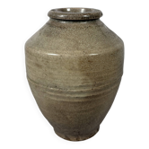 Vase en grès crème craquelé  Dynastie Ming (1368-1644) Chine
