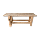 Antique workbench in light wood