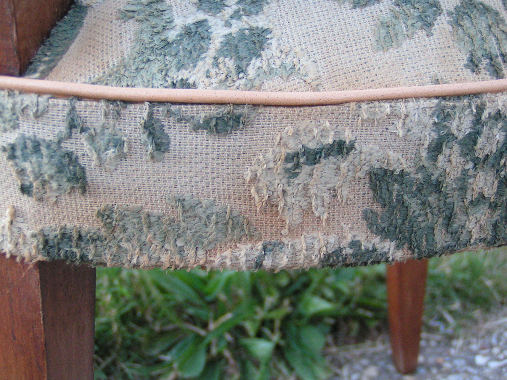 Armchair back mustache