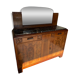 Buffet vintage marbre avec miroir années 30