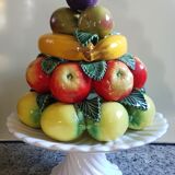 Coupe à fruits trompe l'oeil années 50