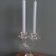 Chandelier candle holder flower in handcrafted cut crystal