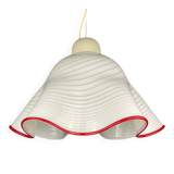 Murano glass Fazzoletto pendant, Italy, 1970s