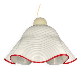 Murano glass Fazzoletto pendant, Italy, 1970s
