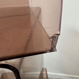 Set of 5 smoked Plexiglas lockers