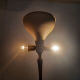 Tripod floor lamp - 1950s - wood and brass.
