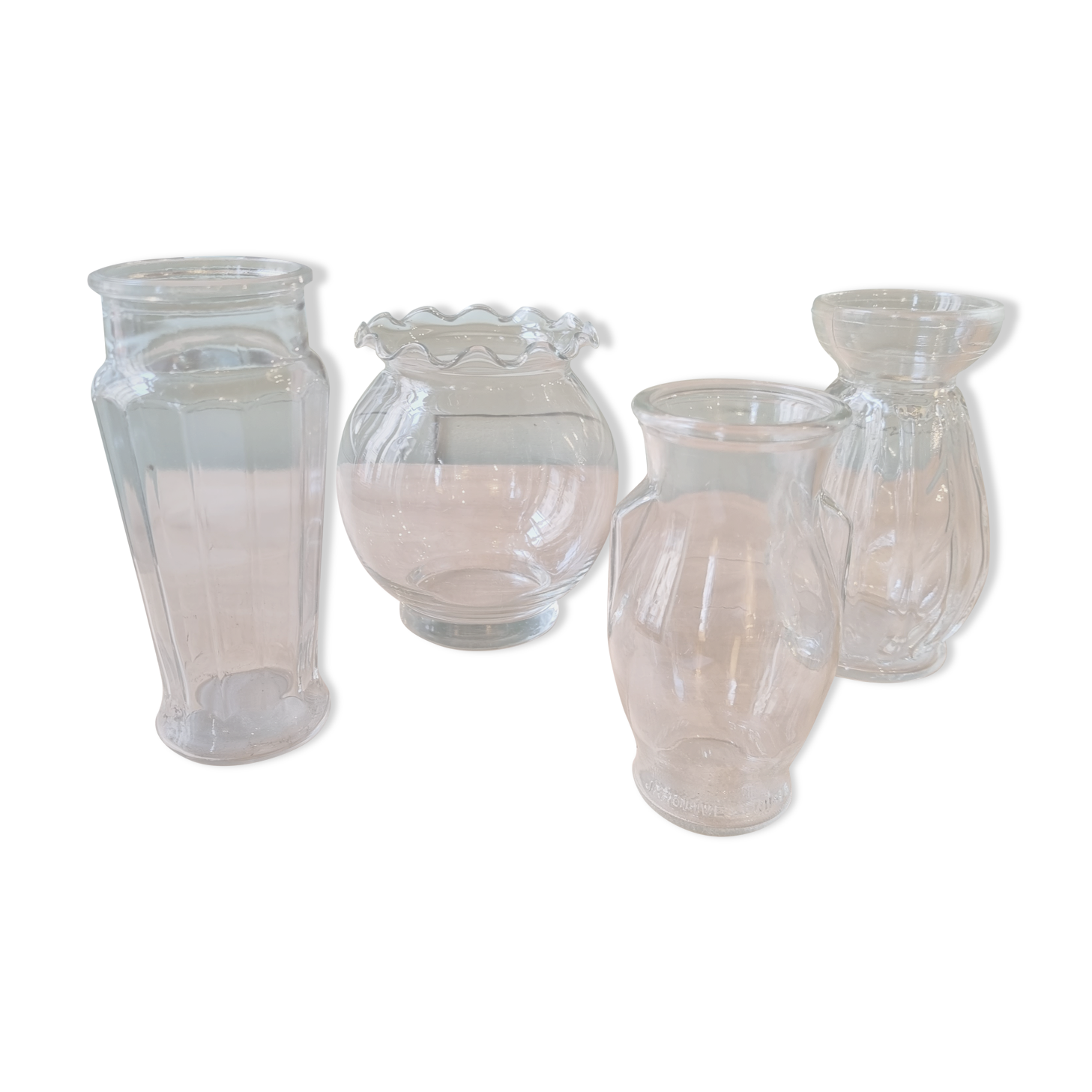set of 4 vintage vases