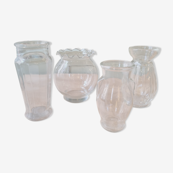 Lot de 4 vases vintage