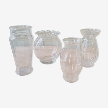 set of 4 vintage vases