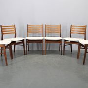 Set of six Danish mid-century teak dining chairs, Denmark, 1960s