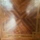 Old Louis XV showcase in marquetry and windows 3 faces early twentieth century