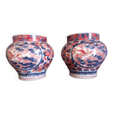 Pair of Imari Japan vases late 19th early 20th