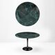 Original round Knoll Tulip dining table (120cm) Alpi Verde glossy in NEW CONDITION